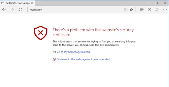 Apache cert error