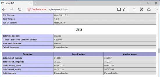 Date setting in PHP