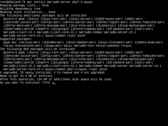 Install MariaDB