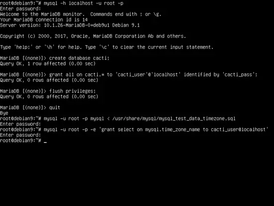 Import MySQL time zone database