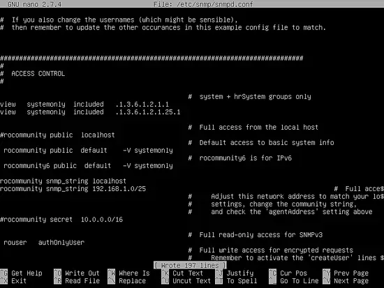 Set snmp_string