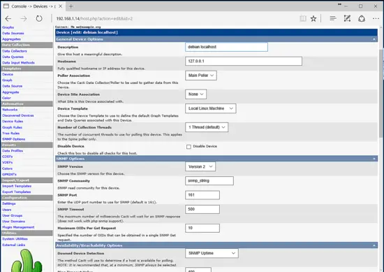 Configure device settings