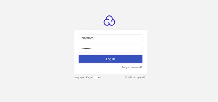 CloudPanel Login