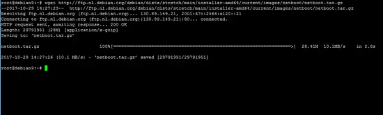 Download Debian netboot image