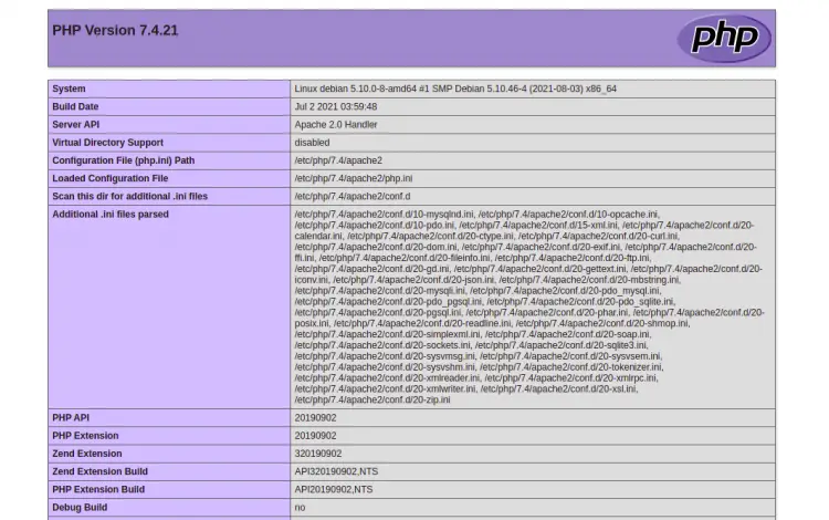 PHP on Debian 11