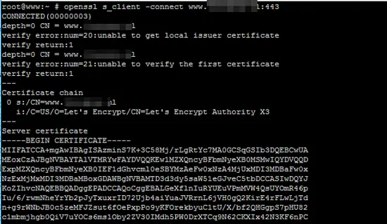 Check SSL cert with OpenSSL command