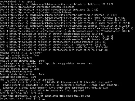 Install Debian updates