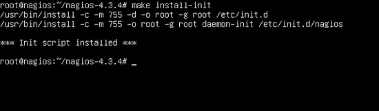 Install Nagios init files