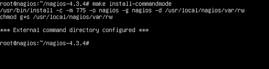 Install Nagios commandmode