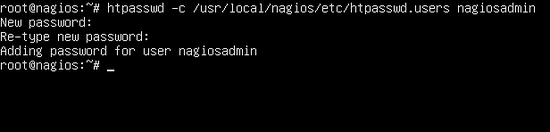 Create a htpasswd file for Nagios