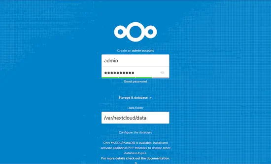Provide new username and password