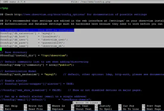 Configure MySQL connection