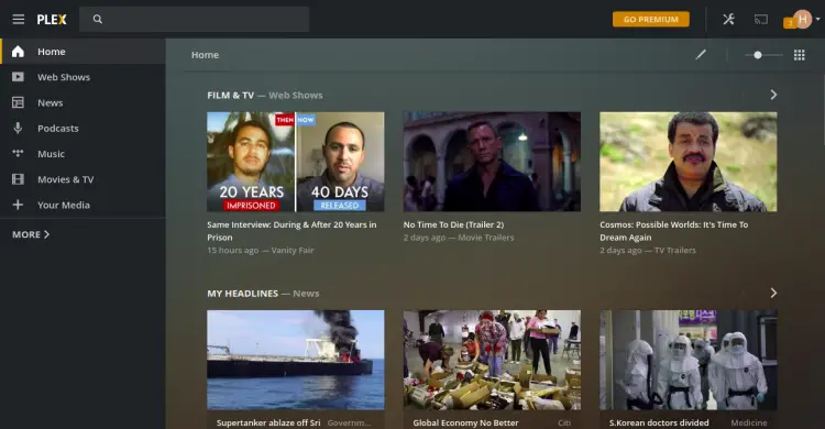 Plex Dashboard