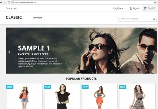 PrestaShop Frontend