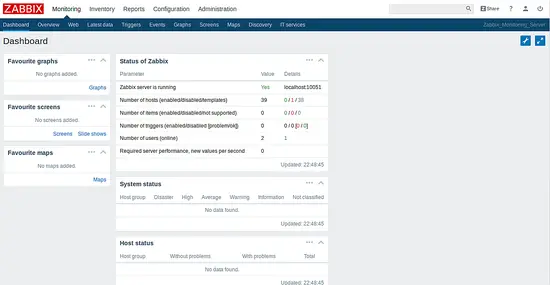 Zabbix Dashboard