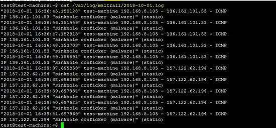 Check log file