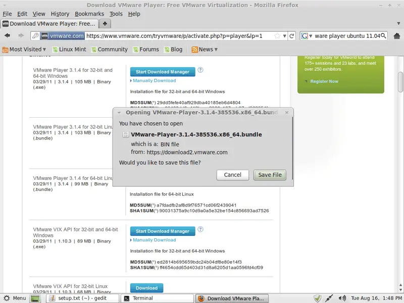 download vmware 32 bit