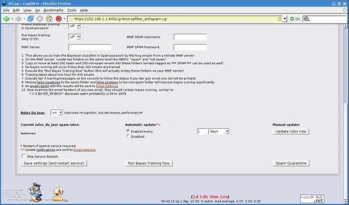 Copfilter - Anti-Spam Config