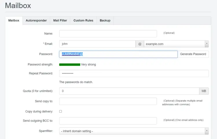 mailbox example