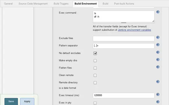 Environment settings