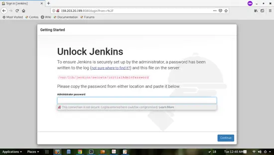 Unlock Jenkins