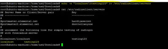 Set Freeradius Hostname