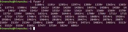 Result of the fuser / command