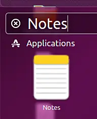 Ubuntu Notes app