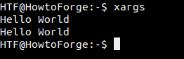 How xargs command works