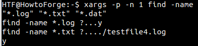 Xargs request permission from user