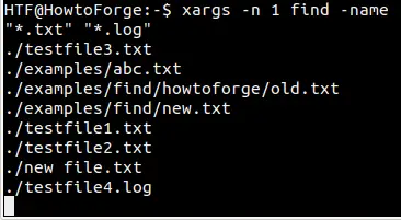 Xargs -n switch