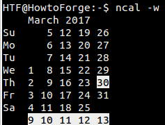 10 Practical Examples Of Linux Cal Ncal Command For Beginners