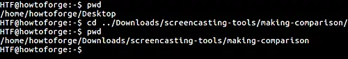 switch to previous working directory