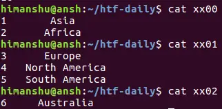 split files using regular expressions