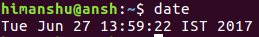 How to get system date/time info using date command