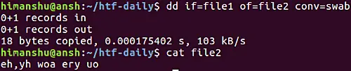 How to swap each pair of input bytes in output