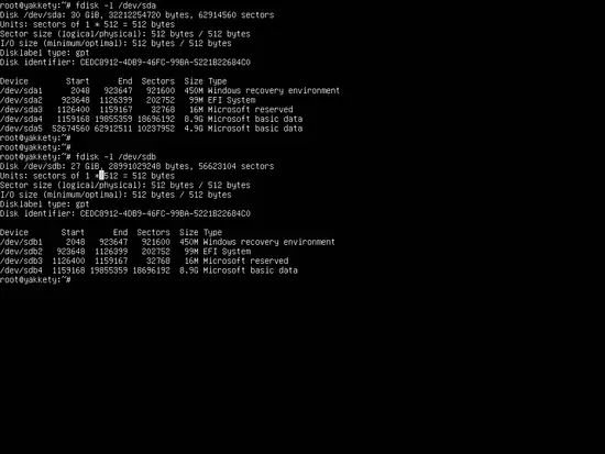 fdisk command