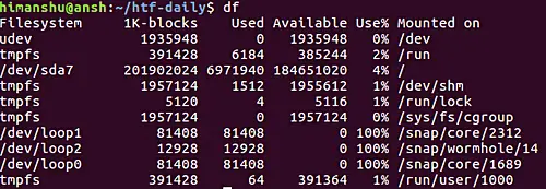 Why command df and du reports different output? - nixCraft