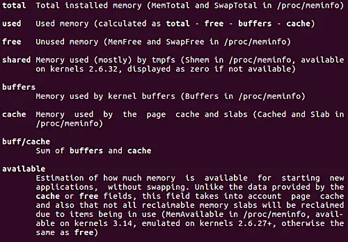 Free command columns