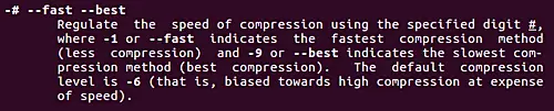 How to regulate the speed of compression