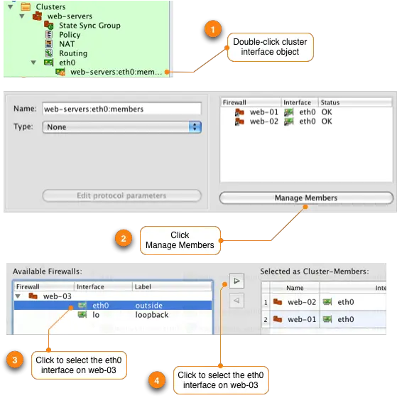 steps to add a new server 
    called web-03 to the cluster