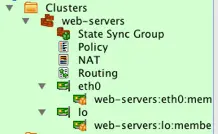 new cluster object for
    web-servers