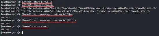 Setup FIrewalld for MongoDB