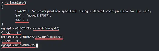 Initiate MongoDB Replica Set