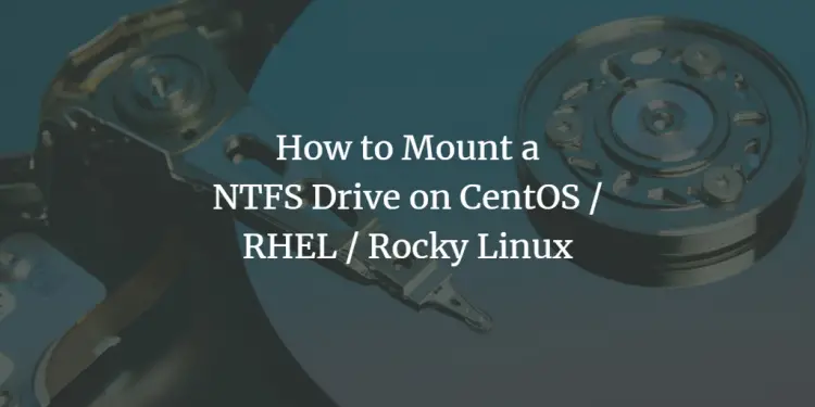 Mount NTFS on RHEL