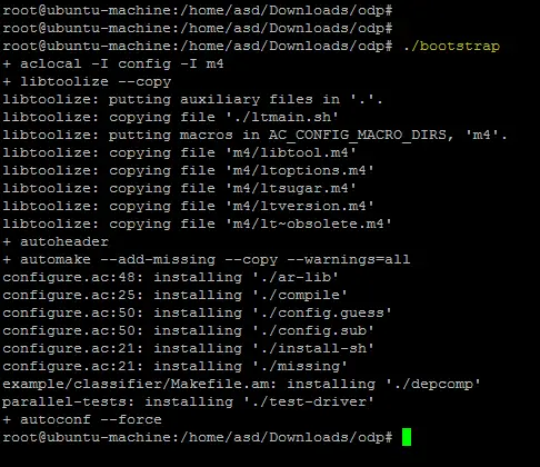 Bootstrap ODP