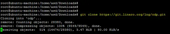 Download ODP with GIT