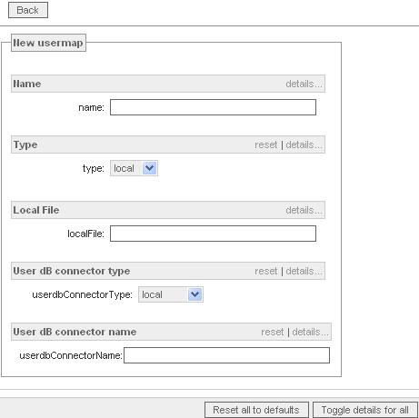 Configure UserMap
