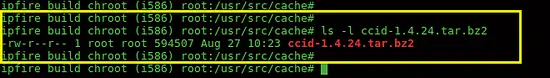 CCID package in cache directory