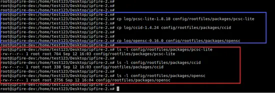 copying root files